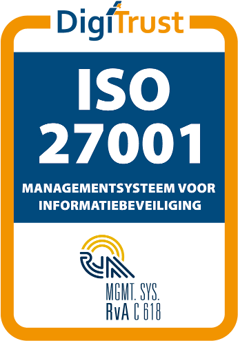 ISO27001 certified by DigiTrust B.V. (#DGT2020112701)