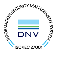 ISO27001 certified by DNV (#C621677)