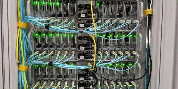 Fiber optic cables in servers